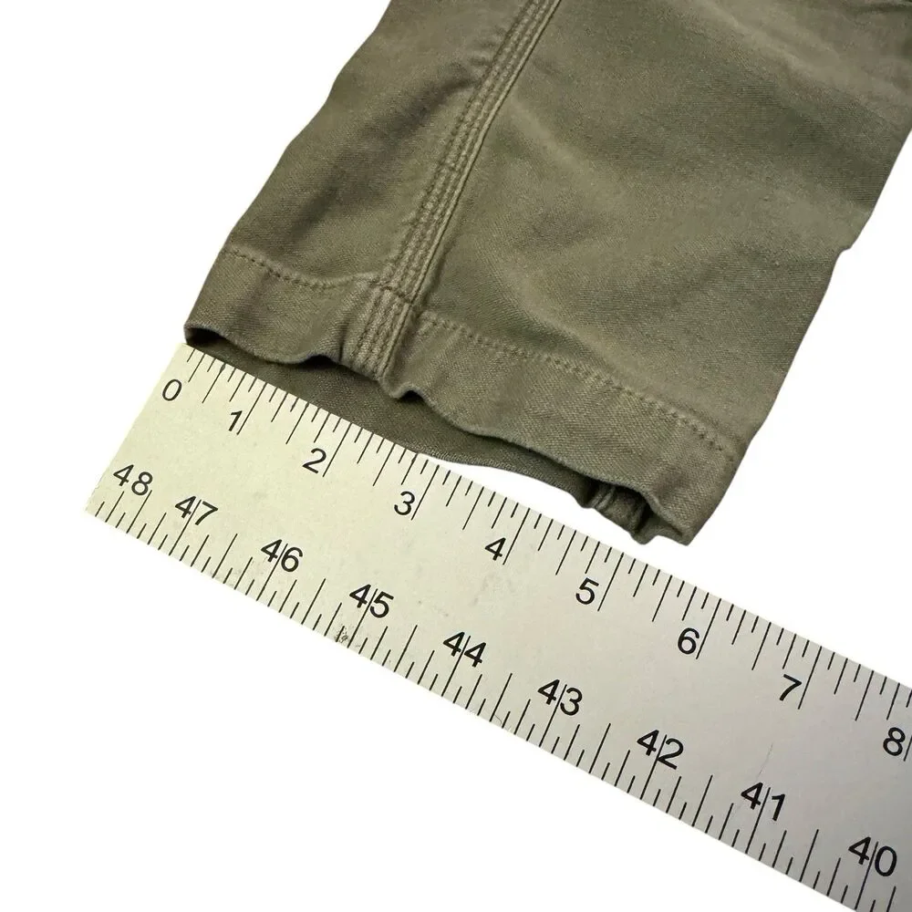 American Eagle Carpenter Patchwork‎ Stretch Utility Pants Womens Size 0 Green